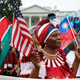 Rosemary Segero, of Washington, D.C., who is originally from Kenya, rallies in support of the Deferred Action for Childhood Arrivals program, known as DACA, outside the White House Sept. 5, 2017. (Jacquelyn Martin/AP Images)